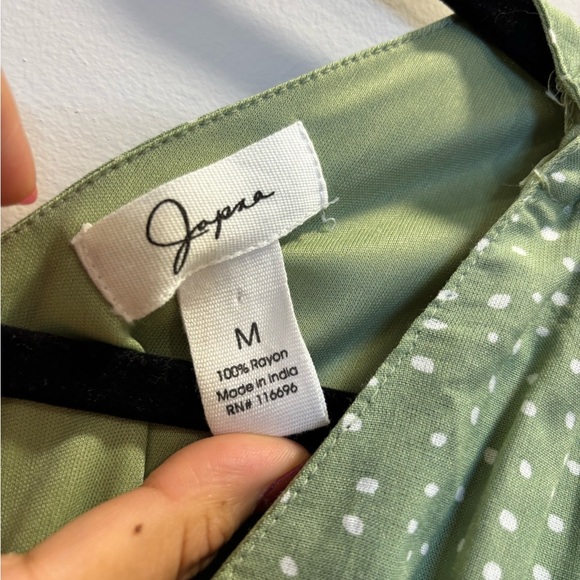 Japna Green Polka Dot Dress - Picture 4 of 4